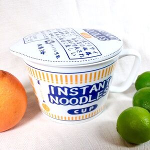 NEW Kitschy Japanese Large Ramen Noodle Soup Bowl